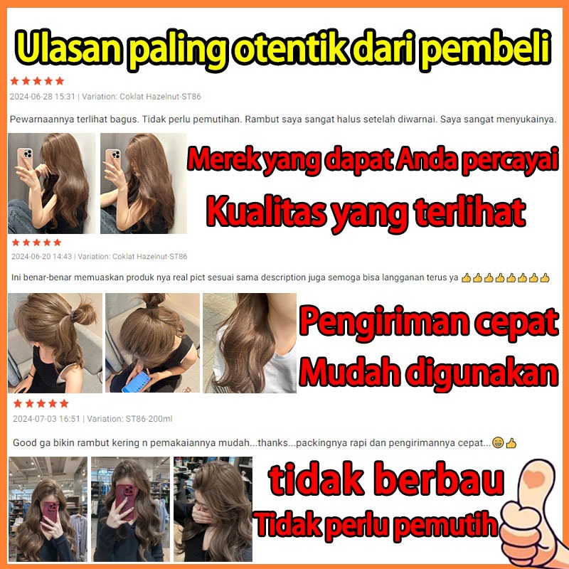 Jual [Warna rambut trendi 2025]STYLE FIT ash grey hair colour*200ml ...
