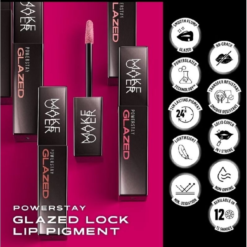 Jual Make Over - Powerstay Glazed Lock Pigment | Shopee Indonesia