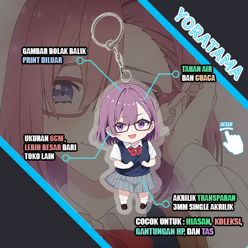 Jual Gantungan Kunci Ririsa Amano 2.5 Dimensional Seduction, Keychain ...