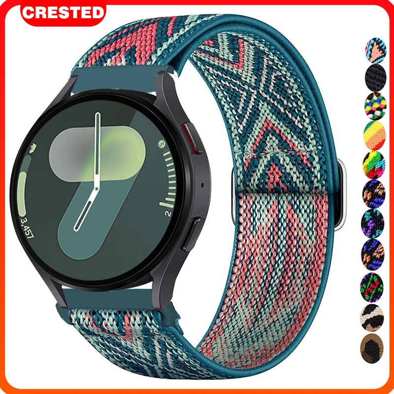 20mm/22mm Nylon Strap for Samsung Galaxy Watch FE 7 6 5 4 40mm 44mm/Classic 42mm 46mm/Active 2/Gear S3,Tali Jam Tangan Smartwatch Quick Release Elastic Huawei GT 6 5/4/Amazfit Bip 6 Bip 6GTS GTR Bip,Garmin Venu Sq 2,forerunner 55/45/Redmi 5 Active/Itel
