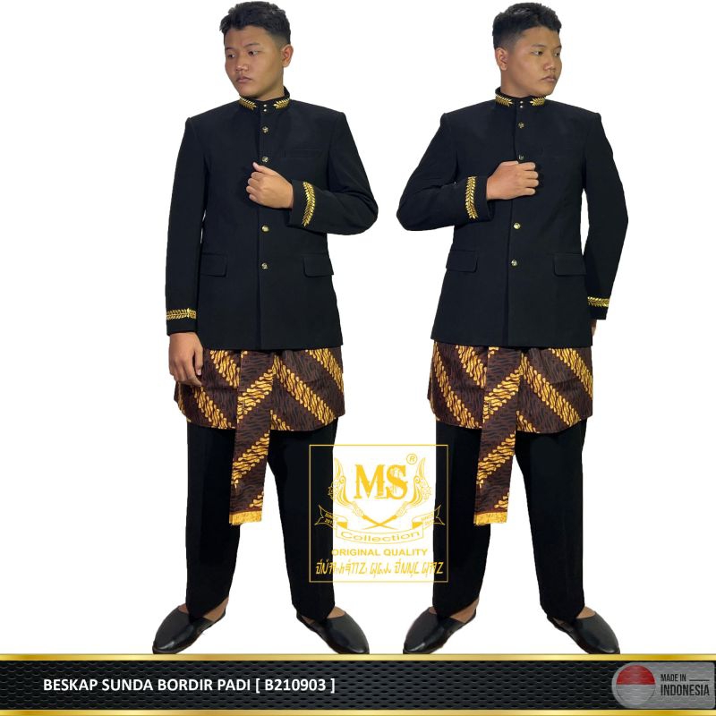 Jual BESKAP SUNDA BORDIR PADI ( ATASAN ) | Shopee Indonesia