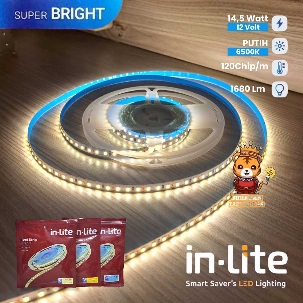 Jual FLEXI STRIP LIGHT INLITE 120 CHIP/M 14.5 W/ M IP20 DC 12V INFS016 ...