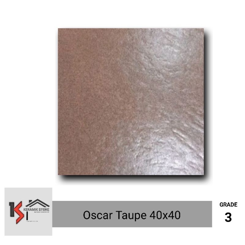 Jual Keramik Ruangan Teras 40x40 Coklat Polos Matt / Keramik Lantai