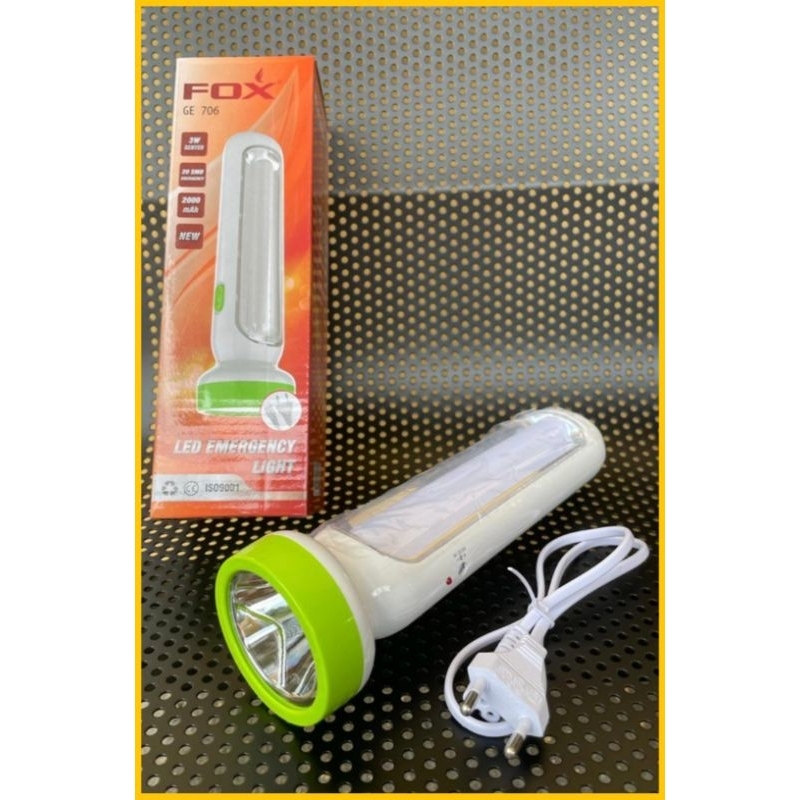 Jual SENTER Fox GE706 LAMPU CHARGE LED | Shopee Indonesia