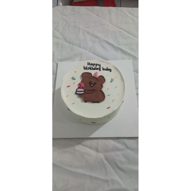 Jual KUE ULANG TAHUN SIMPLE REMAJA,diameter 16 tinggi 7cm | Shopee ...