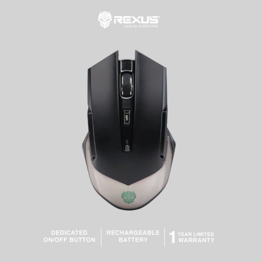 Jual Mouse Gaming Wireless Rexus Xierra RX108 RX-108 Recharge 400 mAh ...