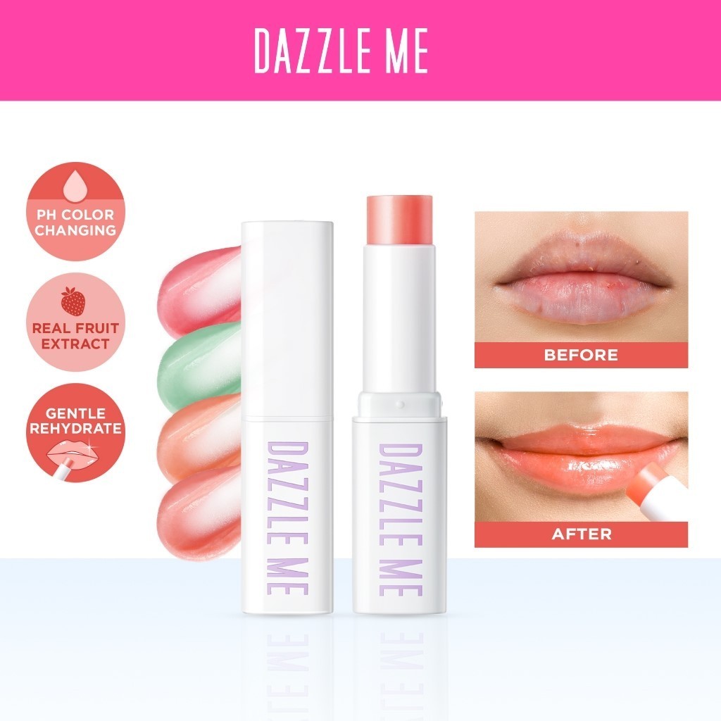 Jual DAZZLE ME Fruit Justice Lip Balm Moisturizing Hydrating Cracked
