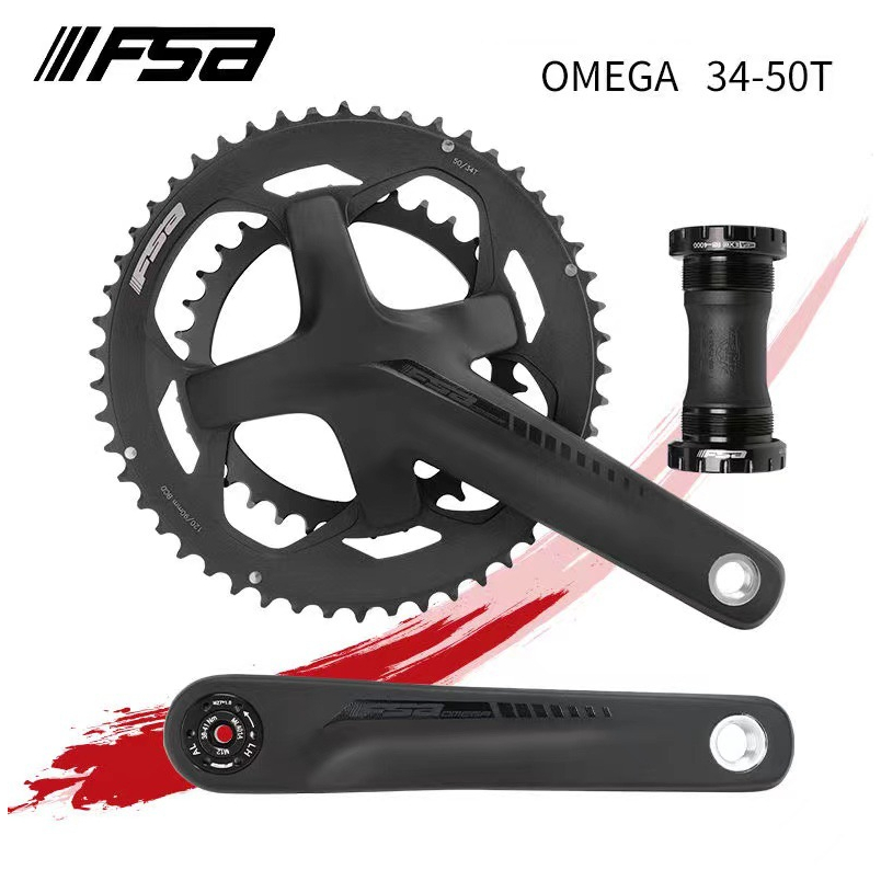 Fsa Omega Shimano Omega FSA Omega Adventure 172,5mm Crankset Black