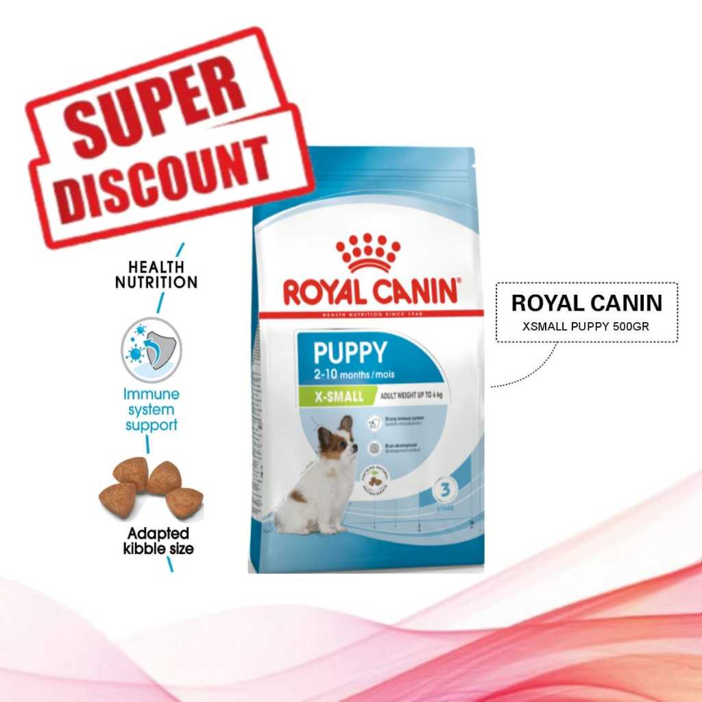 Royal Canin Size X-Small Junior Hundefutter 2x500g - Für Welpen Sehr Kleiner Rassen Bis 10 Monate