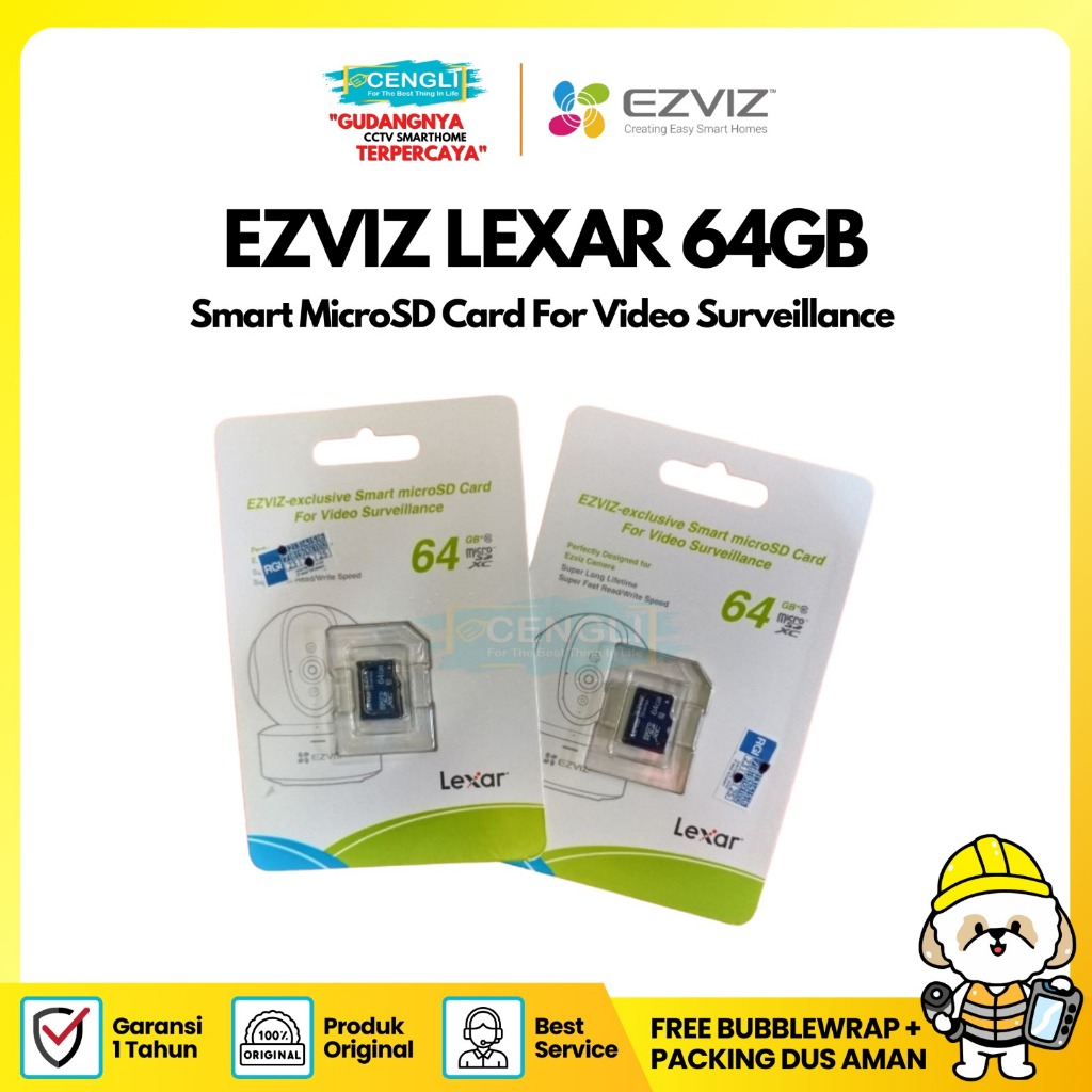Jual Ezviz Smart Micro SD 64GB Khusus Cctv/memory card cctv 64gb ...