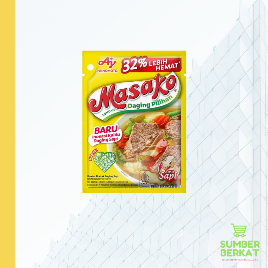 Jual MASAKO SAPI BUMBU PENYEDAP RASA 250 GRAM | Shopee Indonesia