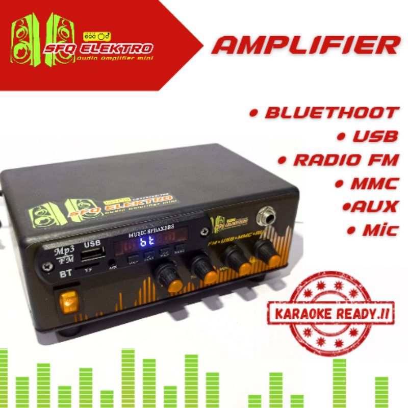 Jual Amplifier bluethoot amplifier mini ampli rakitan miniatur sound