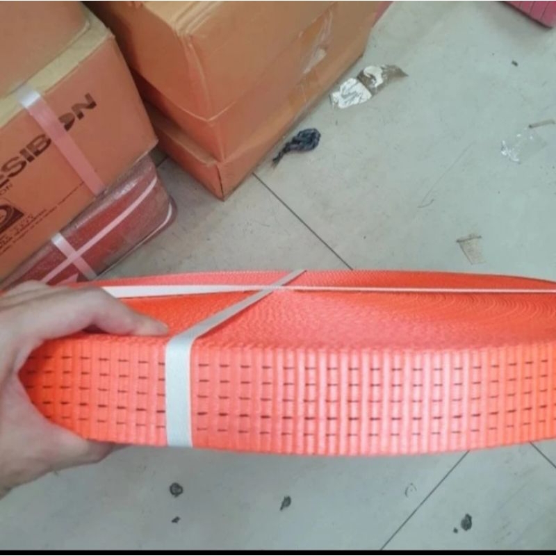 Jual WEBBING SLING ROLL BAHAN webbing ratchet tie down 4 mm / panjang ...