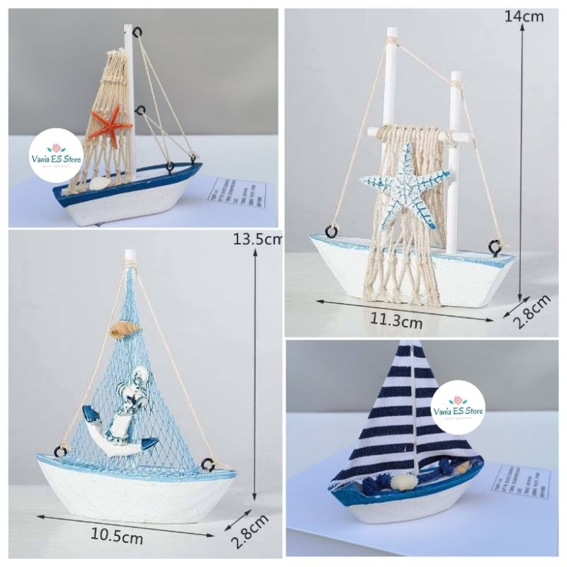 Jual Topper Cake / Decoration / Sailor / Sail Wood Boat / Sailorman ...