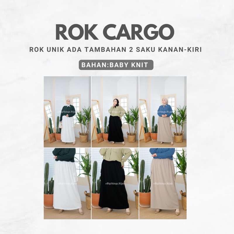 Jual ROK CARGO BABY KNIT BIGTHINGS.HIJAB ROK JUMBO ROK BESAR ROK GEDE ...
