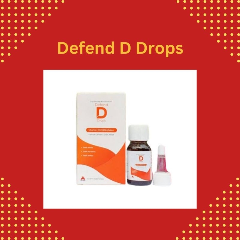Jual PROMO! Defend D Drops Vitamin D3 15mL (550 tetes) | Shopee Indonesia