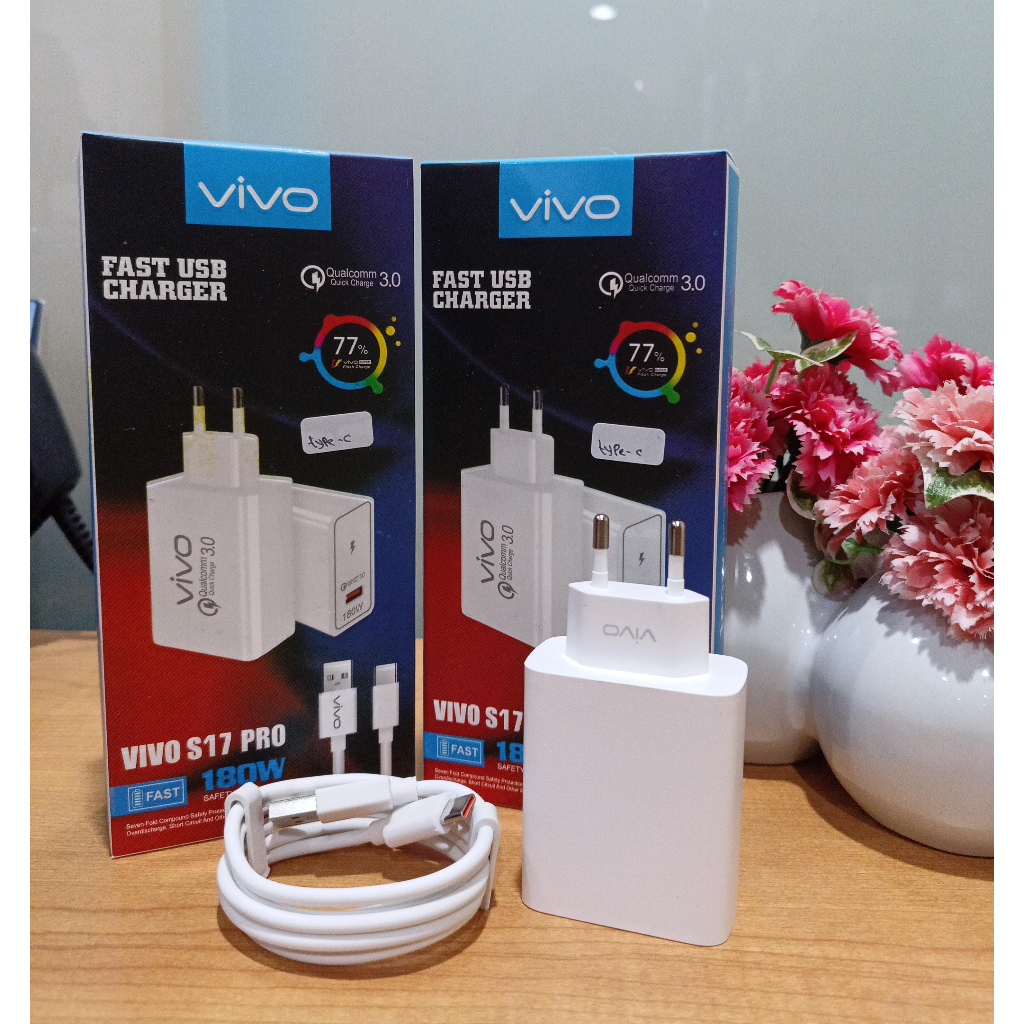 Charger Fast Charging Type C Micro VIVO 180W Adapter X90 Original High  Quality