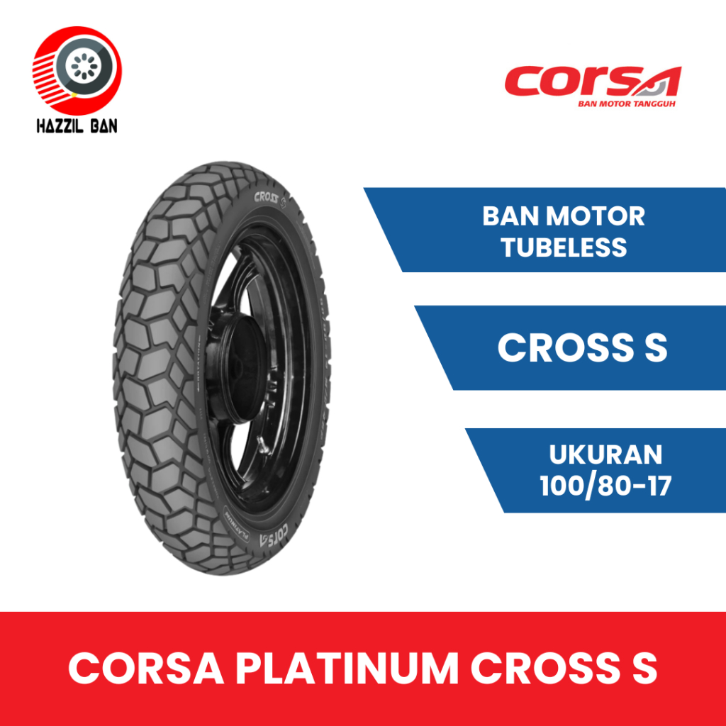 Jual Ban Motor CORSA Platinum CROSS S Ring 17 Tubeless (TL) | Shopee ...