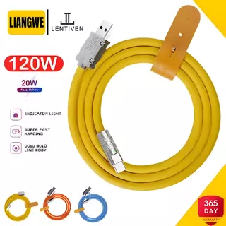 LIANGWE LENTIVEN 120W kabel data Fast Charging Micro usb Type-C Cable FOR iPhone ios usb Android Cable Data