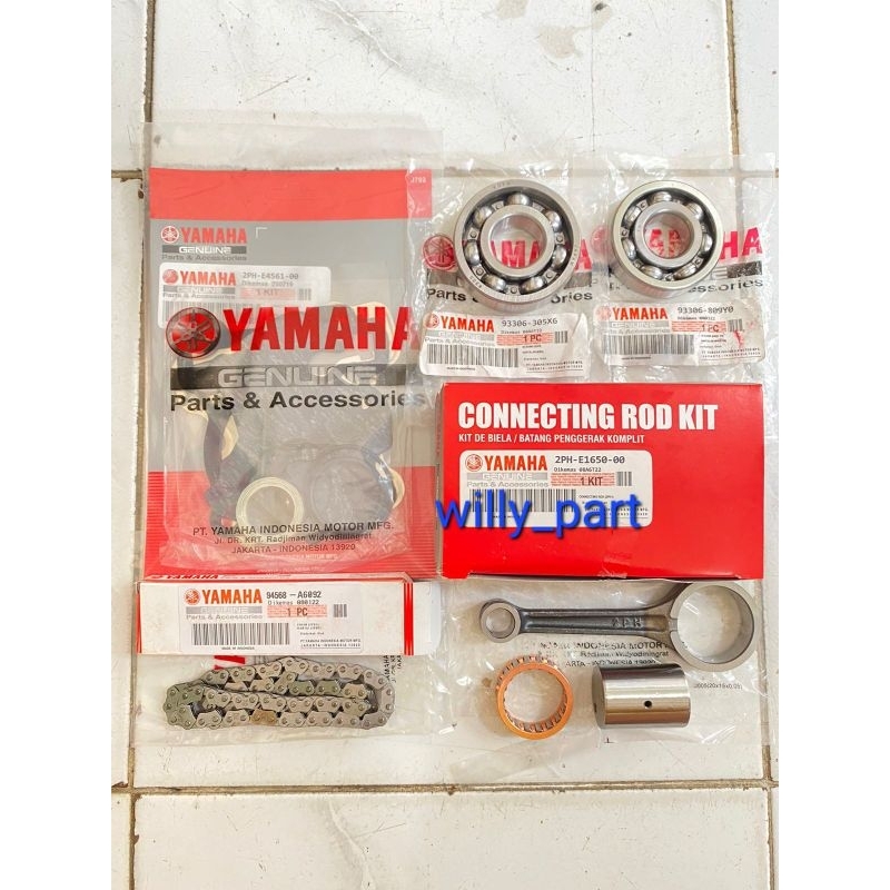 Jual Paket Lengkap Stang Seher + Bearing Kruk As Kiri Kanan + Packing ...
