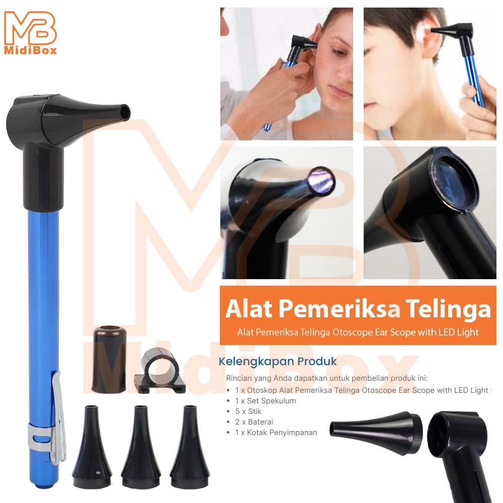 Jual Otoskop Alat Pemeriksa Telinga Otoscope Ear Scope with LED Light ...