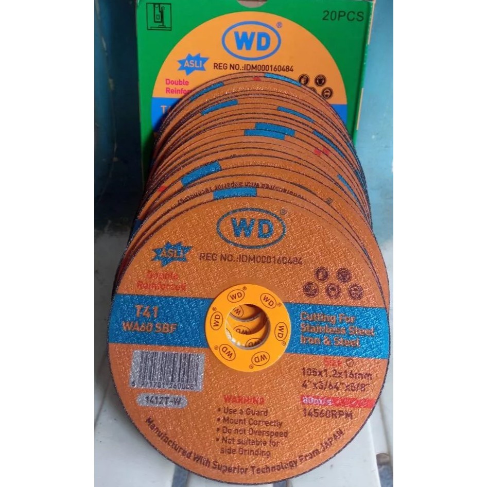 Jual MATA GERINDA WD POTONG 4 INCH (1 KOTAK = 20 PCS) | Shopee Indonesia