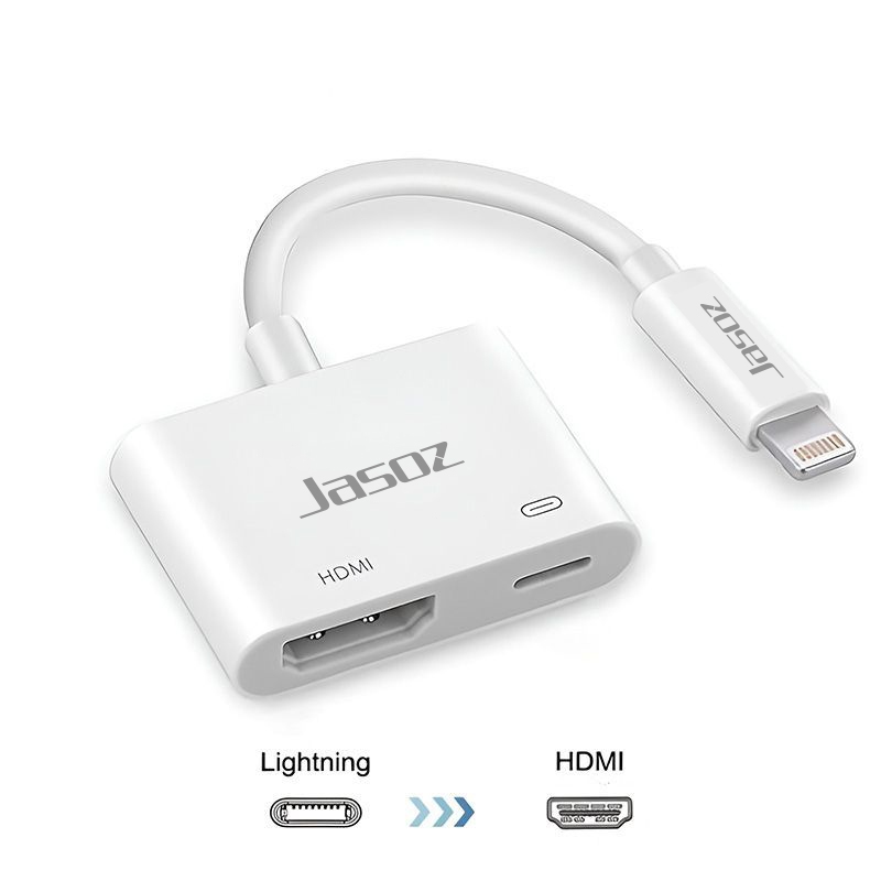Sobeke Adapter Lighting to HDMI With Power Charging Port Support IPhone  IPad 14 13 12 11 Pro Max to TV Monitor dongle