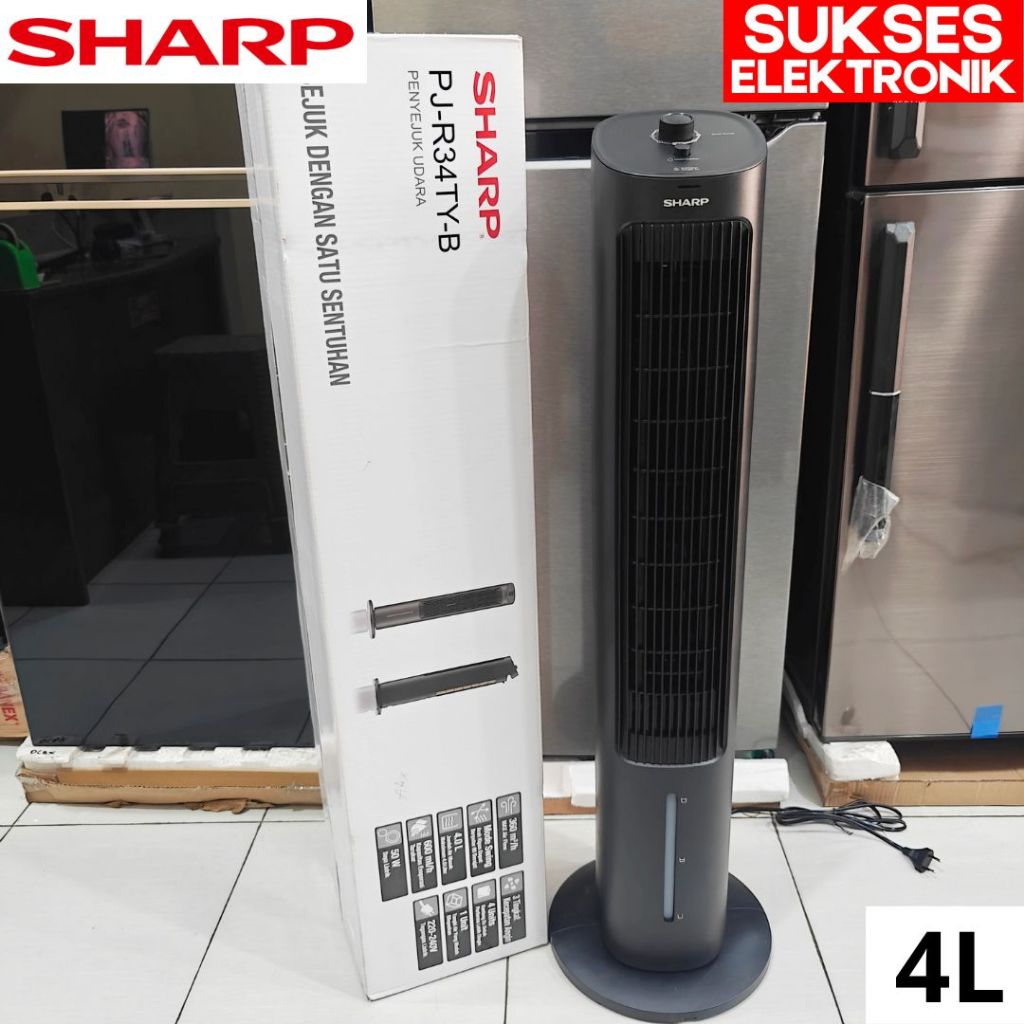 Jual AIR COOLER SHARP PJ-R34TY 4 LITER PENDINGIN RUANGAN AIR ES 4L ...