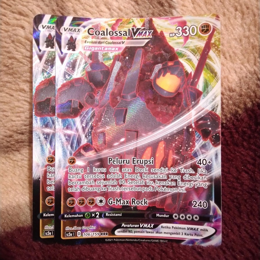 Jual Coalossal VMAX v max - Pokemon TCG Indonesia foil holo | Shopee  Indonesia