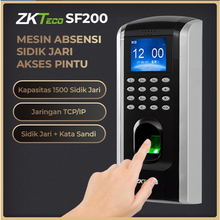 Jual ZKTECO SF200 Mesin Absensi Sidik Jari Dan Akses Pintu dan Kontrol ...