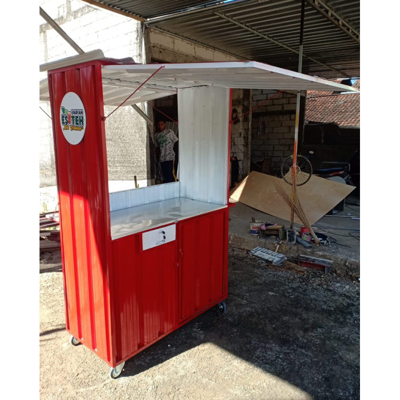 Jual Gerobak booth semi container es teh jumbo | Shopee Indonesia