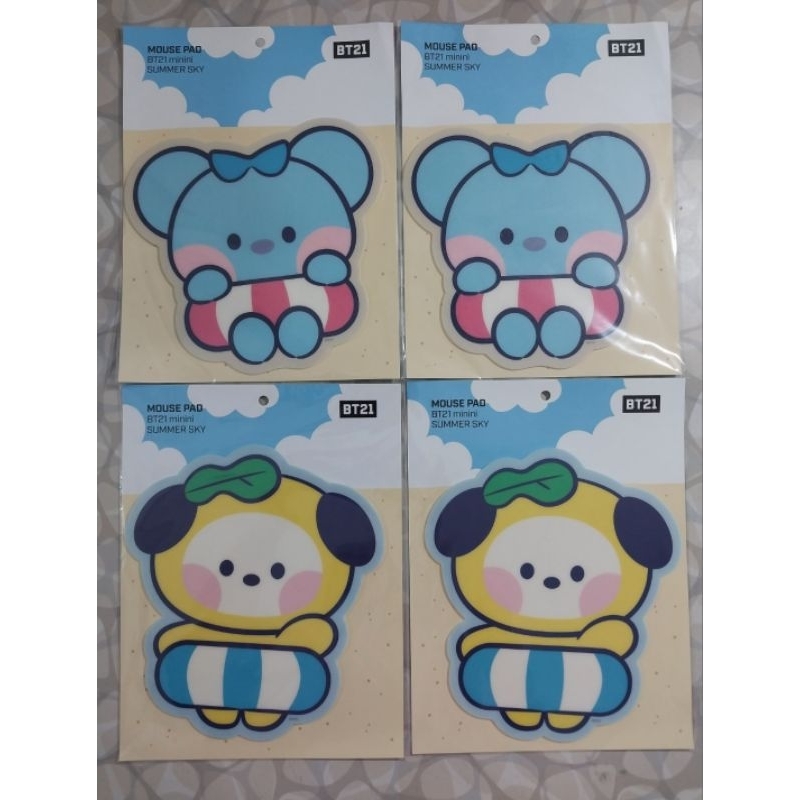 Jual READY OFFICIAL MOUSE PAD BT21 ( BACA DESKRIPSI ) | Shopee Indonesia