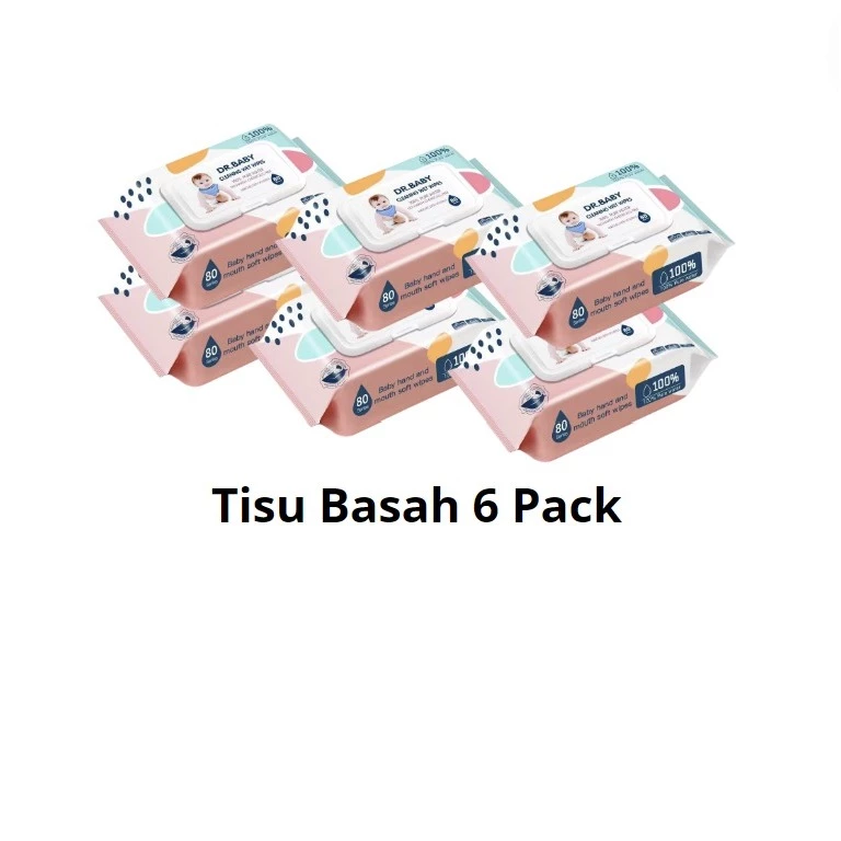 Kp144 - tisu basah bayi isi 6 pack tissue basah baby murah