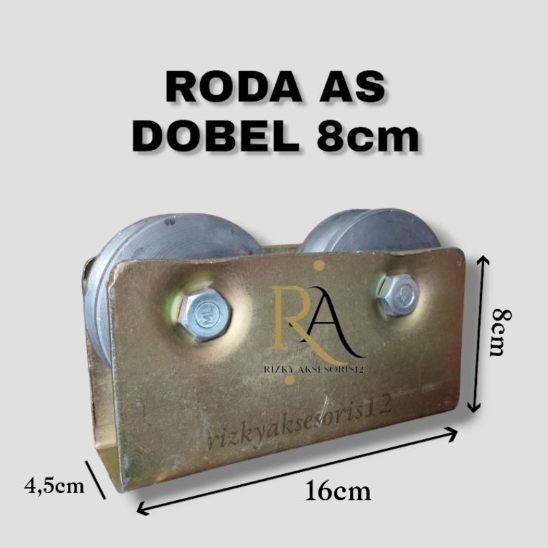 Jual Roda Besi Super As Doubel atau Ganda semua ukuran | Shopee Indonesia