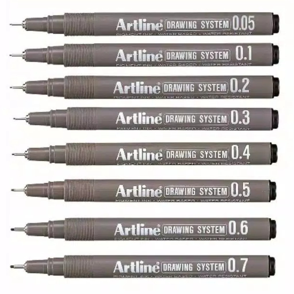 Jual APR - ARTLINE DRAWING SYSTEM / DRAWING PEN ARTLINE (1 PCS) Black ...