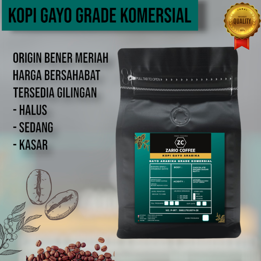Jual Kopi Gayo Arabika Aceh Bubuk Promo Murah | Komersial Grade ...