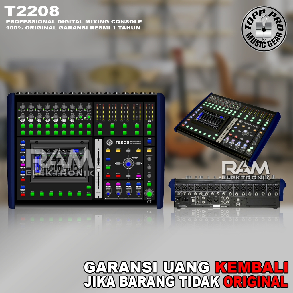 Jual Digital Mixer Toppro Top Pro Topp Pro T2208 Multi Track