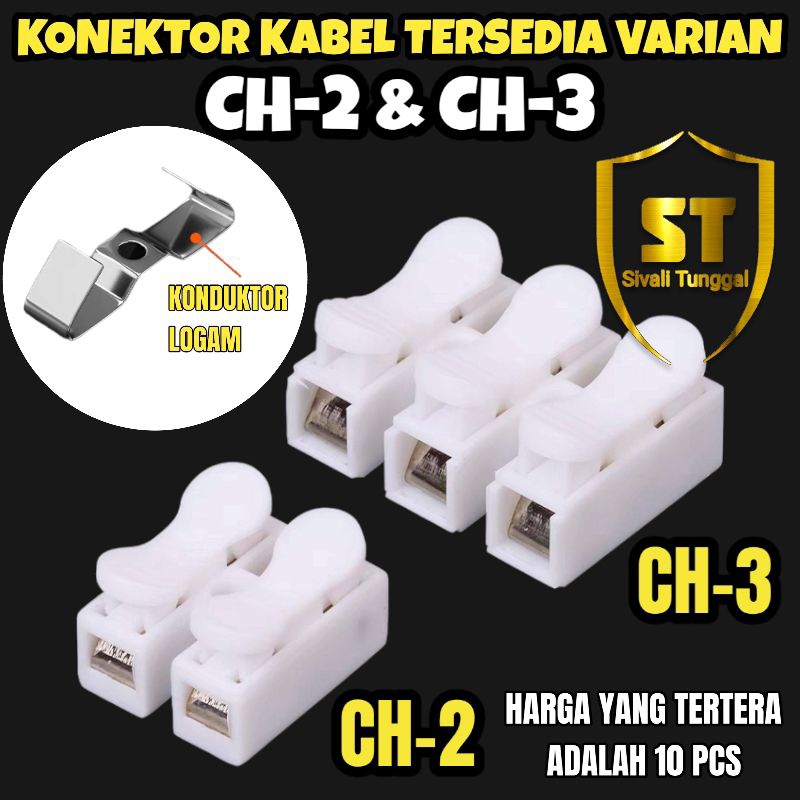 Jual 10 Pcs Konektor Kabel Quick Connect Cable Terminal Sambungan