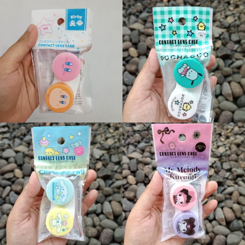 Jual Seria Daiso Watts Japan Contact Lens Case Cinnamoroll Pochacco Kuromy Melody Kirby