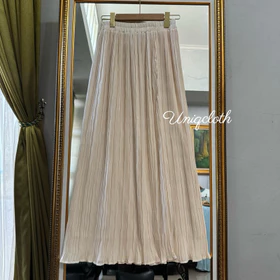 Uniqcloth Agnes Ceruty Skirt Pleats Rok Plisket