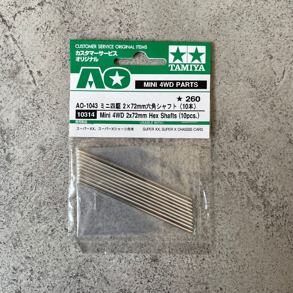 Jual Tamiya 10314 / Tamiya As Roda AO 72mm Hex Shaft / As Roda 72mm ...
