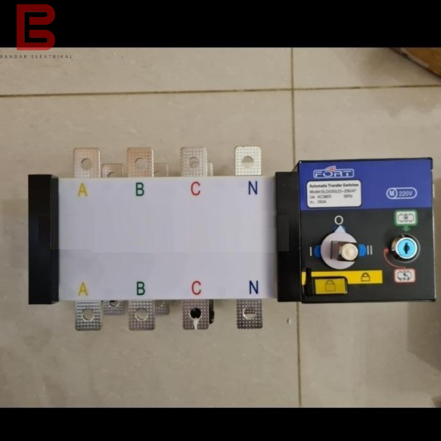 Jual COS Motorized FORT 4P / 4 Pole 250A ATS Change Over Switch Panel ...