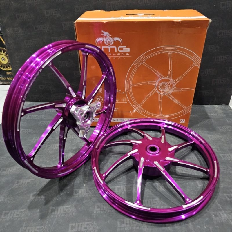 Jual Velg Velek CMG MG801 CNC R17 P8 17 x 160 Yamaha Aerox Old New ...