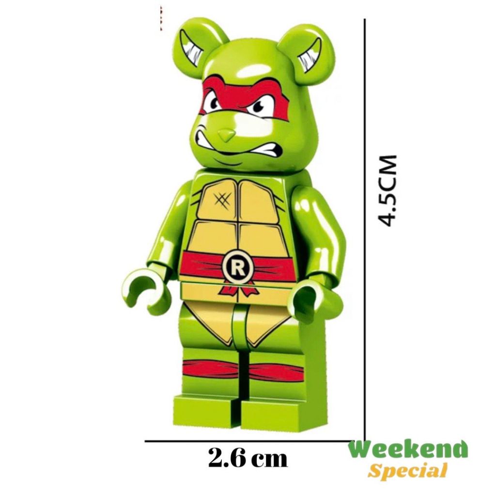Jual mainan lego bearbricks/karakter doraemon ninja turtle/minifigures ...