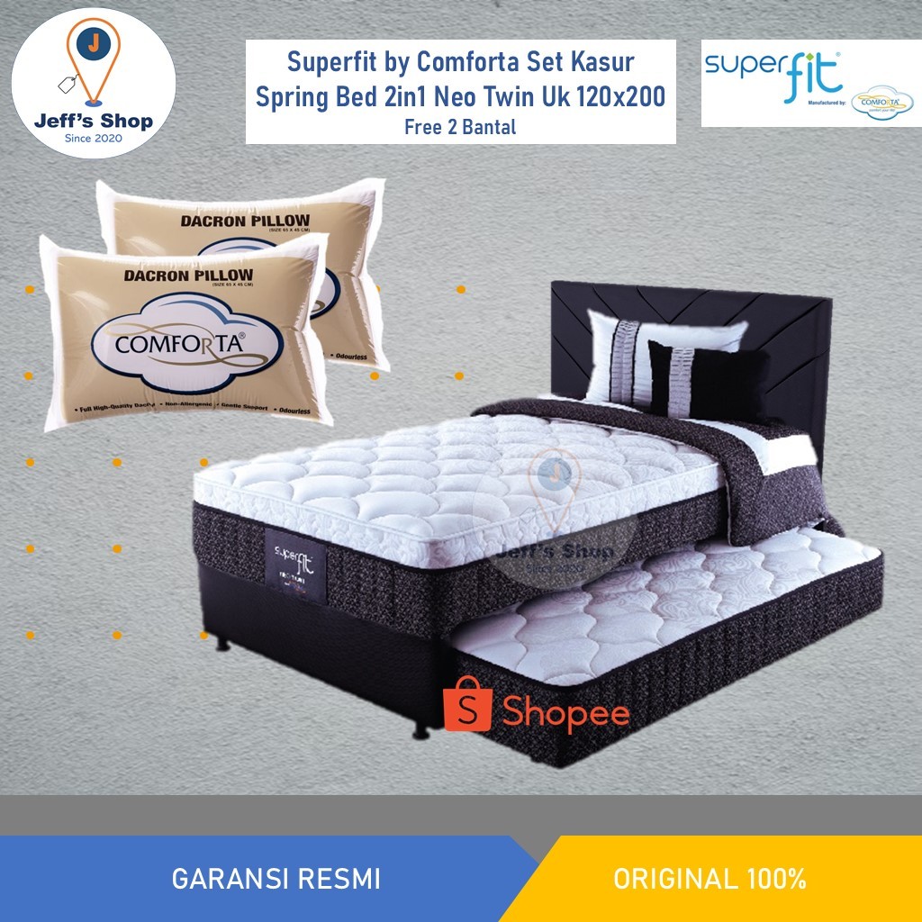 Jual Superfit by Comforta Kasur Spring Bed 2in1 Neo Twin Shopee