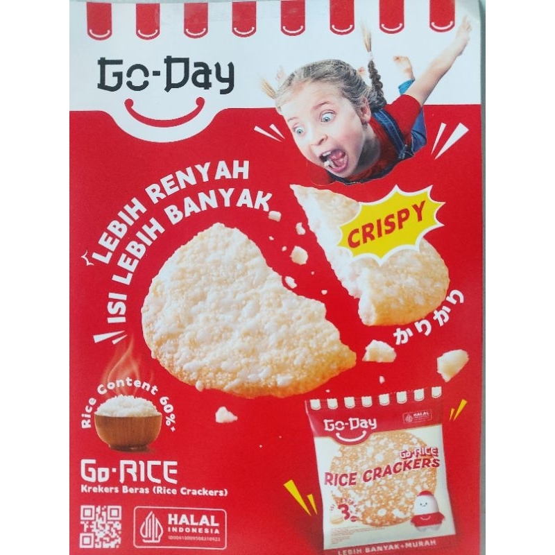 Jual Rice Creackers Go-Day Go Rice ( 1 PACK/6 RENCENG ) | Shopee Indonesia