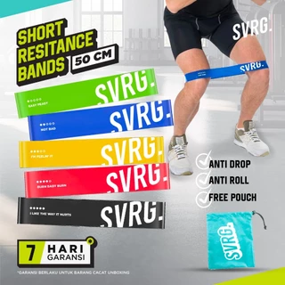The Republic of Svarga Short Resistance Band | Karet Tension - Stretch Band | Lingkar 50cm & 60cm | 100% Premium Latex