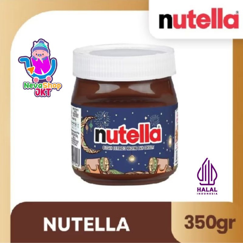 Jual Nutella Chocolate Hazelnut Spread 350 gram Special Raya Edition ...