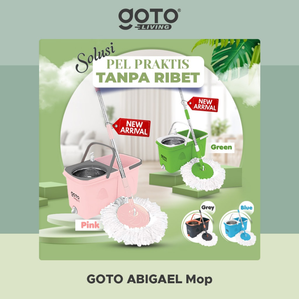 Jual Goto Abigael Spin Mop Ultra Alat Pel Pelan Set Putar Pembersih