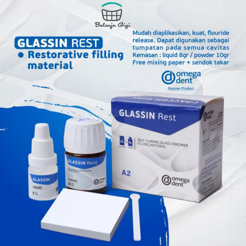 Jual Glass Ionomer Filling Cement Restorative Omegadent Glassin Rest ...